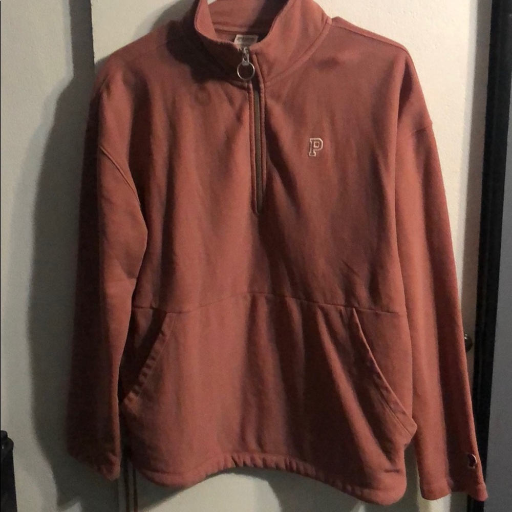 VS Pink Half Zip Pullover